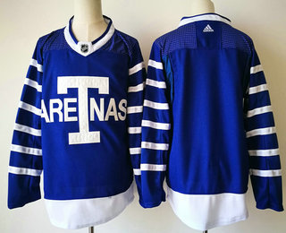 Men's Toronto Maple Leafs Blank Royal Blue Throwback Jersey