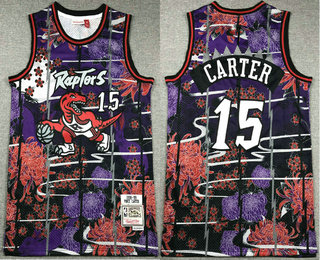 Men's Toronto Raptors #15 Vince Carter Purple Rabbit Swingman Jersey