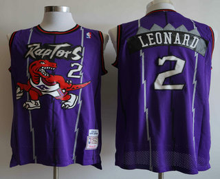 Men's Toronto Raptors #2 Kawhi Leonard Hardwood Classic Purple Swingman Jersey