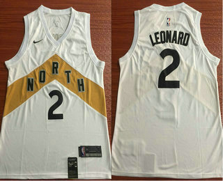 Men's Toronto Raptors #2 Kawhi Leonard New White 2019 City Edition NBA Swingman Jersey