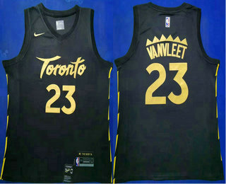 Men's Toronto Raptors #23 Fred VanVleet Black 2020 Nike City Edition Swingman Jersey