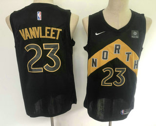 Men's Toronto Raptors #23 Fred VanVleet Black Nike 2018 NBA Swingman City Edition Jersey