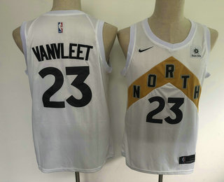 Men's Toronto Raptors #23 Fred VanVleet New White 2019 City Edition NBA Swingman Sun Life Jersey