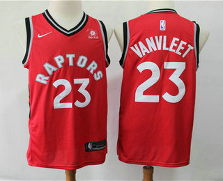 Men's Toronto Raptors #23 Fred VanVleet Red 2019 Nike Swingman Sun Life Stitched NBA Jersey