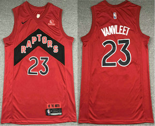 Men's Toronto Raptors #23 Fred VanVleet Red 2021 Nike Swingman Stitched Jersey With Sponsor Logo