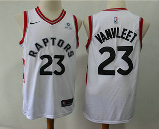 Men's Toronto Raptors #23 Fred VanVleet White 2019 Nike Swingman Sun Life Stitched NBA Jersey