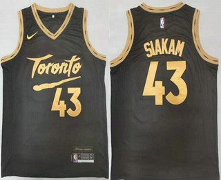 Men's Toronto Raptors #43 Pascal Siakam Black 2021 Nike City Edition Swingman Jersey