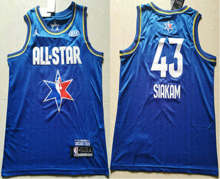 Men's Toronto Raptors #43 Pascal Siakam Blue Jordan Brand 2020 All-Star Game Swingman Stitched NBA Jersey