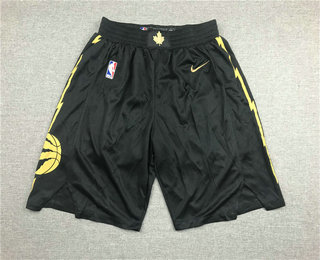 Men's Toronto Raptors Black 2020 Nike City Edition Swingman Shorts