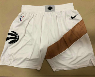 Men's Toronto Raptors New White 2019 City Edition NBA Swingman Shorts