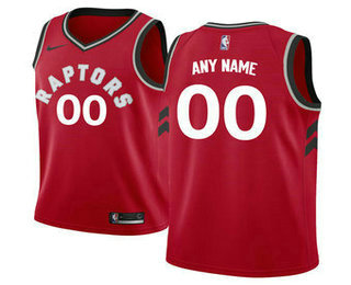 Men's Toronto Raptors Nike Red Swingman Custom Jersey - Icon Edition