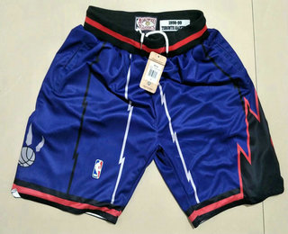 Men's Toronto Raptors Purple Hardwood Classics Soul Swingman Throwback Shorts 01