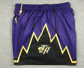 Men's Toronto Raptors Purple Hardwood Classics Soul Swingman Throwback Shorts