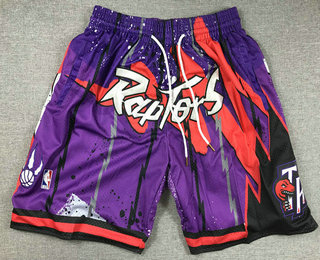 Men's Toronto Raptors Purple Swingman Shorts