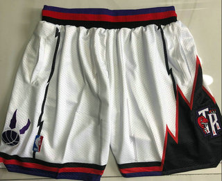 Men's Toronto Raptors White Just Don Shorts AU Shorts