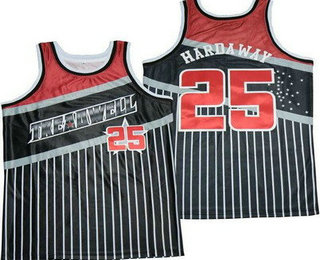 Men's Treadwell High School #25 Penny Hardaway Black Basketball Jersey