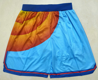 Men's Tune Squad #6 LeBron James King James Nickname Blue Nike Swingman Shorts