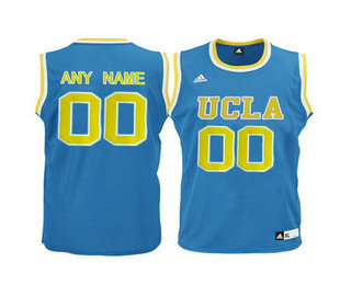 Men's UCLA Bruins Customized Blue College Basketball Jersey - Blue