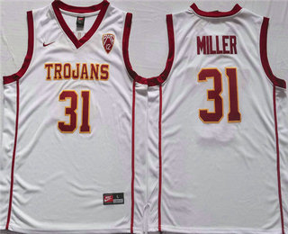 Men's USC Trojans #31 Cheryl Miller White Stitched Jersey