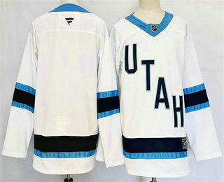 Men's Utah Hockey Club Blank White 2025 Fanatics Stitched Jersey