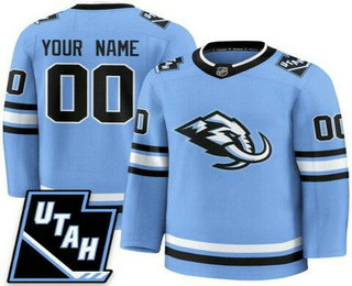 Men's Utah Mammoth Customized Blue Authentic Jersey