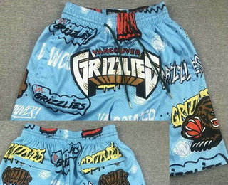 Men's Memphis Grizzlies Blue Doodle Just Don Shorts