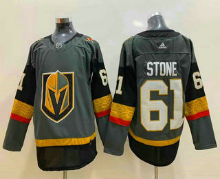 Men's Vegas Golden Knights #61 Mark Stone Gray Adidas Stitched NHL Jersey