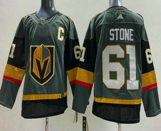 Men's Vegas Golden Knights #61 Mark Stone Gray Authentic Jersey