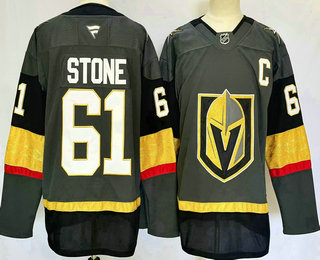 Men's Vegas Golden Knights #61 Mark Stone Grey 2024 Stitched Jersey