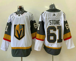 Men's Vegas Golden Knights #61 Mark Stone White Adidas Stitched NHL Jersey