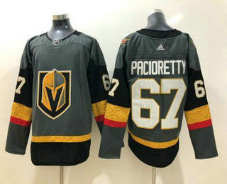 Men's Vegas Golden Knights #67 Max Pacioretty Gray 2017-2018 Hockey Adidas Stitched NHL Jersey