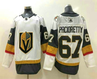 Men's Vegas Golden Knights #67 Max Pacioretty White 2017-2018 Hockey Adidas Stitched NHL Jersey