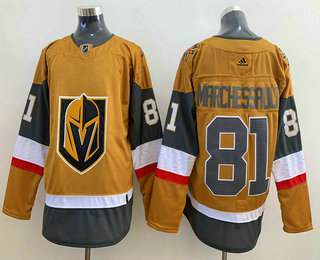 Men's Vegas Golden Knights #81 Jonathan Marchessault Gold 2020-21 Alternate Stitched Adidas Jersey