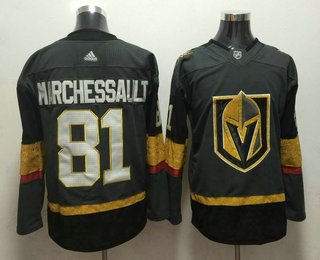 Men's Vegas Golden Knights #81 Jonathan Marchessault Gray 2017-2018 Hockey Adidas Stitched NHL Jersey