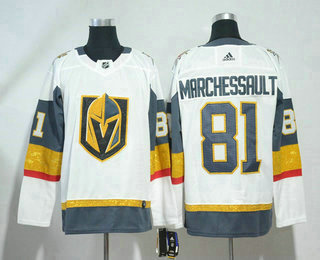 Men's Vegas Golden Knights #81 Jonathan Marchessault White 2017-2018 Hockey Adidas Stitched NHL Jersey