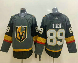 Men's Vegas Golden Knights #89 Alex Tuch Grey Stitched NHL Jersey