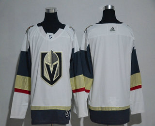 Men's Vegas Golden Knights Blank White 2017-2018 Hockey Adidas Stitched NHL Jersey