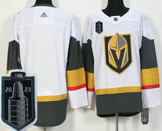 Men's Vegas Golden Knights Blank White 2023 Stanley Cup Final Authentic Jersey