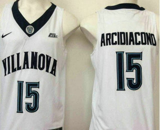 Men's Villanova Wildcats #15 Ryan Arcidiacono White College Basketball Nike Swingman Stitched NCAA Jersey