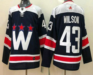 Men's Washington Capitals #43 Tom Wilson Navy Alternate Stitched NHL Jersey