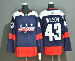 Men's Washington Capitals #43 Tom Wilson Navy Blue 2018 Stadium Series Stitched NHL Hockey Jersey