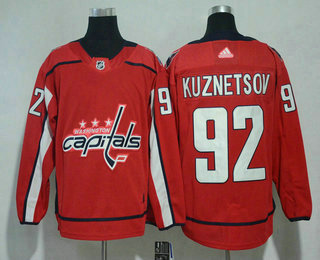 Men's Washington Capitals #92 Evgeny Kuznetsov Red 2017-2018 Hockey Adidas Stitched NHL Jersey