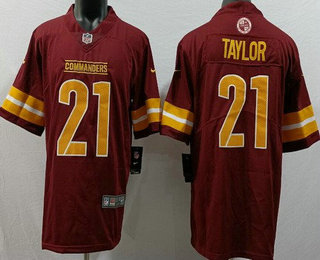 Men's Washington Commanders #21 Sean Taylor Limited Red Vapor Jersey