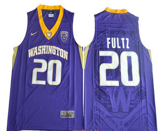 Men's Washington Huskies #20 Markelle Fultz Purple College Basketball 2017 Nike Swingman Stitched NCAA Jersey