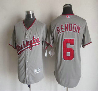 Men's Washington Nationals ##6 Anthony Rendon Away Gray 2015 MLB Cool Base Jersey