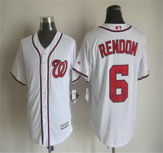 Men's Washington Nationals ##6 Anthony Rendon Home White 2015 MLB Cool Base Jersey