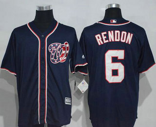 Men's Washington Nationals #6 Anthony Rendon Navy Blue Alternate Stitched MLB Majestic Cool Base Jersey