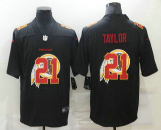 Men's Washington Redskins #21 Sean Taylor Black 2020 Shadow Logo Vapor Untouchable Stitched NFL Nike Limited Jersey