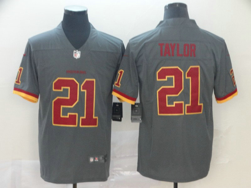 Men's Washington Redskins #21 Sean Taylor Grey 2019 Inverted Legend Stitched NFL Nike Limited Jersey