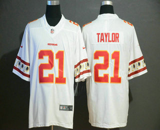 Men's Washington Redskins #21 Sean Taylor White 2019 NEW Team Logo Vapor Untouchable Stitched NFL Nike Limited Jersey